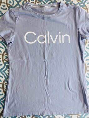 Calvin Klein Performance Lavender Short-Sleeve Logo Tee